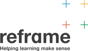 reframe logo: Helping learning make sense